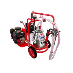 SM 750 tek güğüm tek sağım krom güğümlü kuru benzin motorlu süt sağım makinesi, inek için