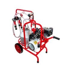 SM 750 tek güğüm tek sağım alüminyum güğümlü kuru benzin motorlu süt sağım makinesi, inek için