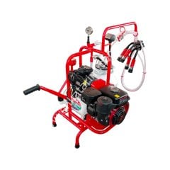 SM 750 tek güğüm tek sağım alüminyum güğümlü kuru benzin motorlu süt sağım makinesi, inek için