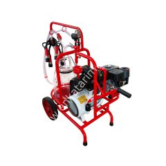 SM 750 tek güğüm tek sağım şeffaf güğümlü kuru benzin motorlu süt sağım makinesi, inek için