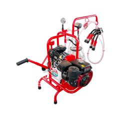 SM 750 tek güğüm tek sağım şeffaf güğümlü kuru benzin motorlu süt sağım makinesi, inek için