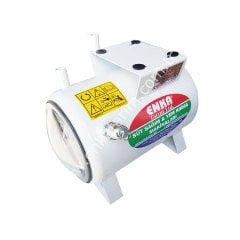 Büyük polikarbon kapaklı, 3/4'' metal regülatörlü, boyalı, malzemeli, kuru tip vakum kazanı