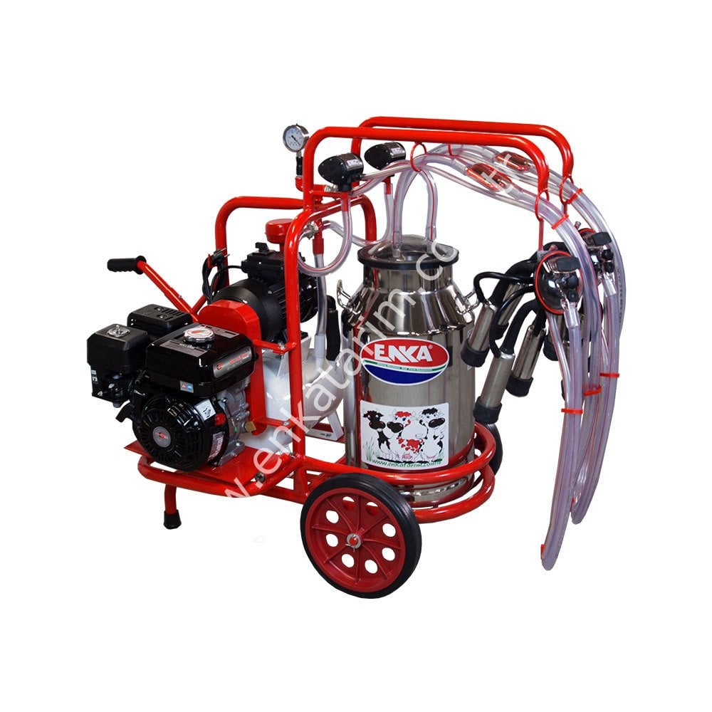 SM 250 tek güğüm çift sağım krom güğümlü kuru benzin motorlu süt sağım makinesi, inek için