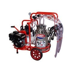 SM 250 tek güğüm çift sağım krom güğümlü kuru benzin motorlu süt sağım makinesi, inek için