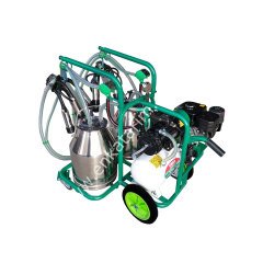 SM 600 çift güğüm çift sağım krom güğümlü kuru benzin motorlu süt sağım makinesi, inek için