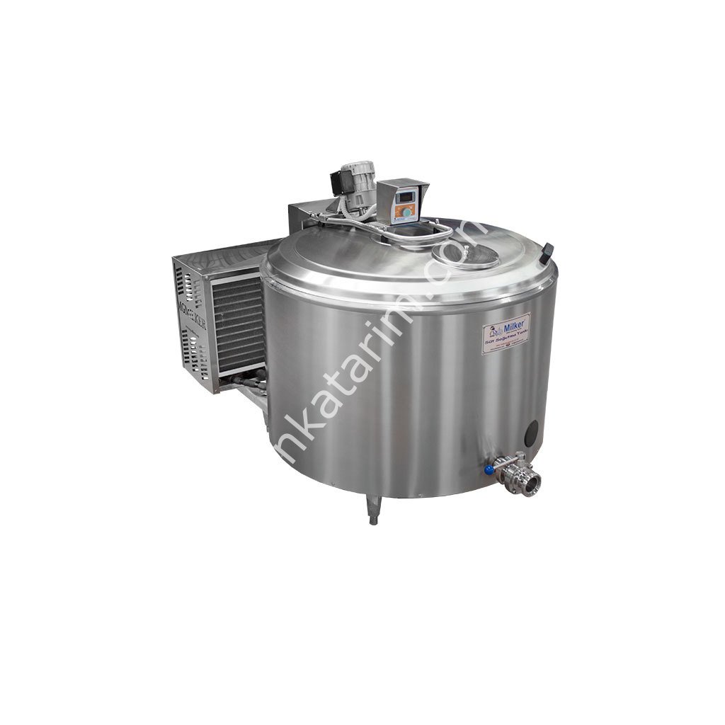 430 lt açık tip, monofaze 2 sağım süt soğutma tankı