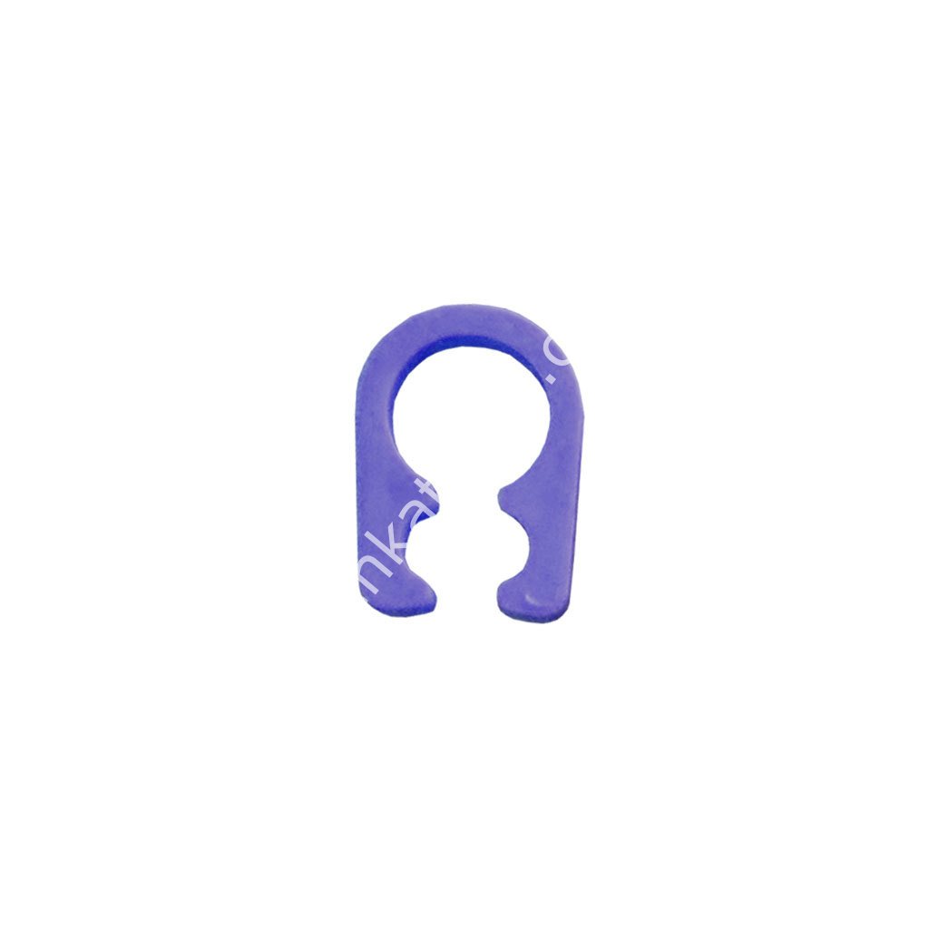 Süt hortumu ve ikiz hortumlar için U tipi hortum kelepçesi, mavi