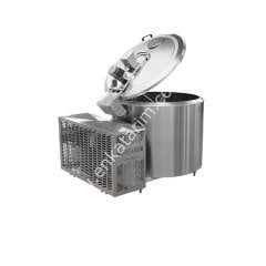 520 lt açık tip, monofaze 2 sağım süt soğutma tankı