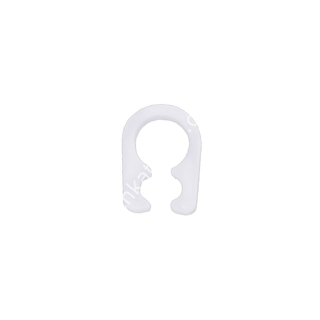 Süt hortumu ve ikiz hortumlar için U tipi hortum kelepçesi, beyaz