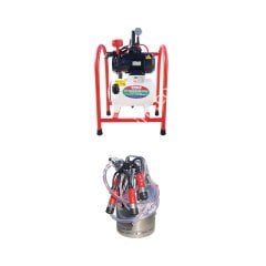 SM 850 tek güğüm tek sağım krom güğümlü sabit tip kuru süt sağım makinesi, inek için