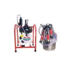 SM 850 tek güğüm tek sağım krom güğümlü sabit tip damlama yağlı süt sağım makinesi, inek için