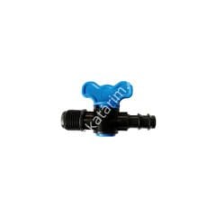 3/4'' x 16 mm mini plastik vana, mavi