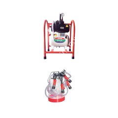 SM 800 tek güğüm tek sağım şeffaf güğümlü sabit tip turbo yağlı süt sağım makinesi, inek için