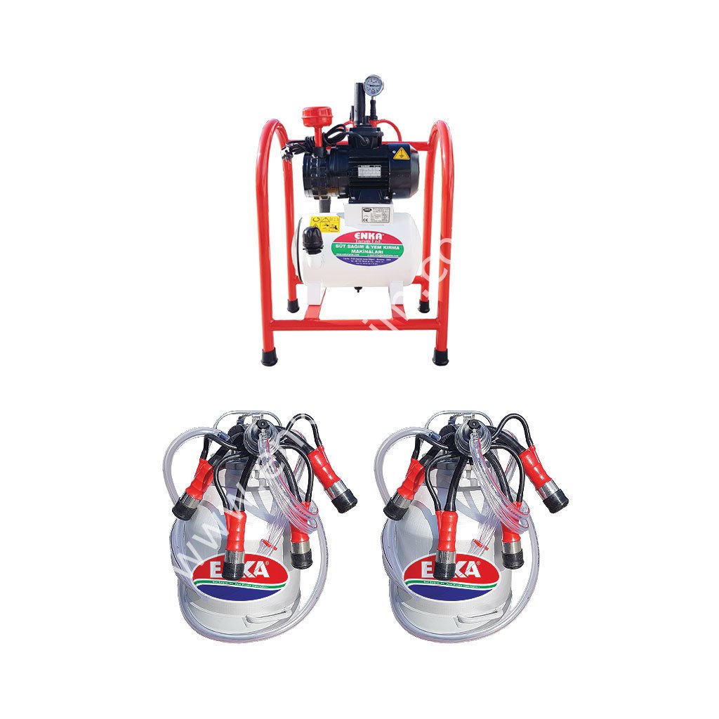 SM 800 çift güğüm çift sağım alüminyum güğümlü sabit tip kuru süt sağım makinesi, inek için