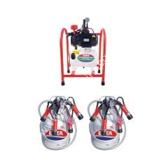 SM 800 çift güğüm çift sağım alüminyum güğümlü sabit tip kuru süt sağım makinesi, inek için