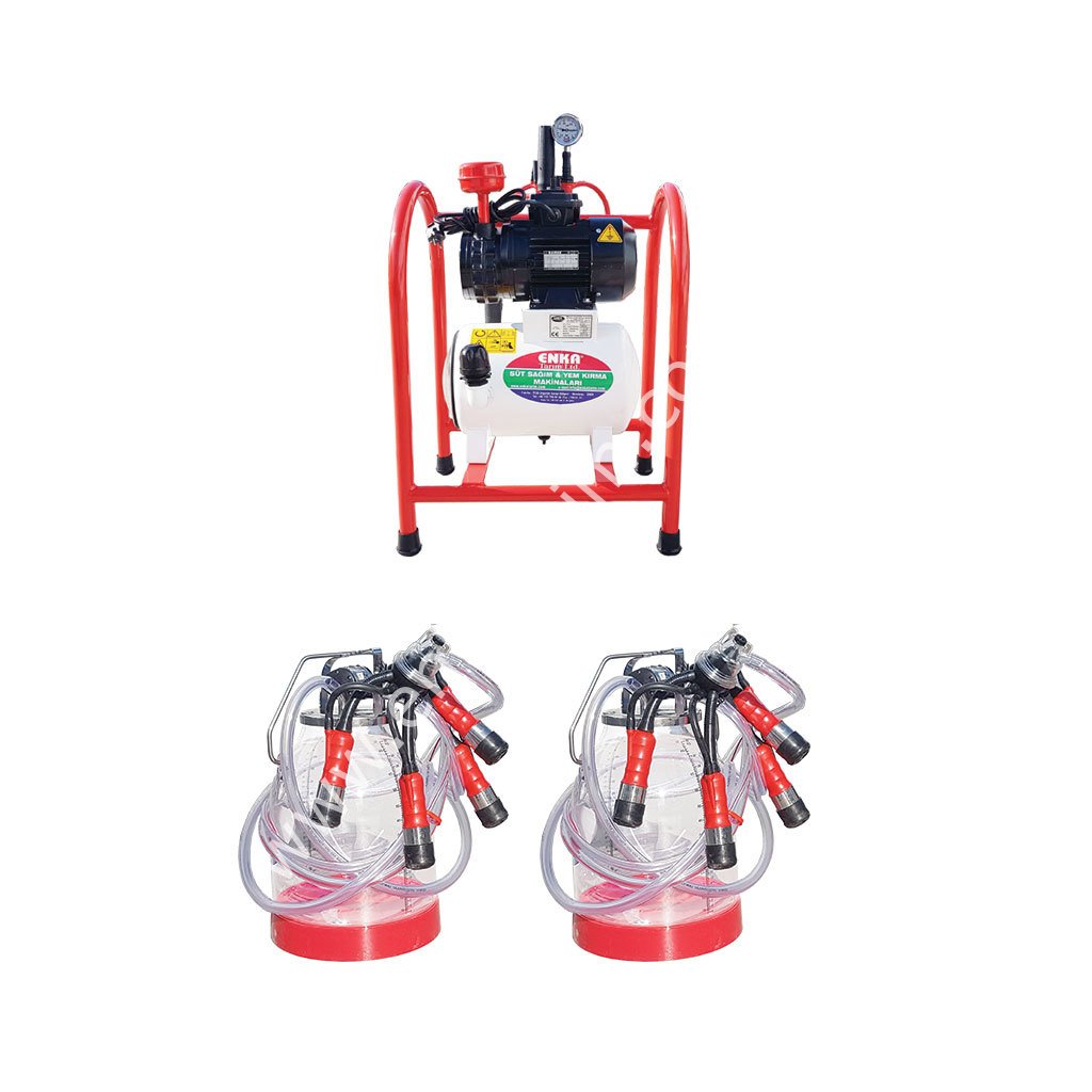 SM 800 çift güğüm çift sağım şeffaf güğümlü sabit tip kuru süt sağım makinesi, inek için