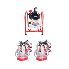 SM 800 çift güğüm çift sağım şeffaf güğümlü sabit tip kuru süt sağım makinesi, inek için