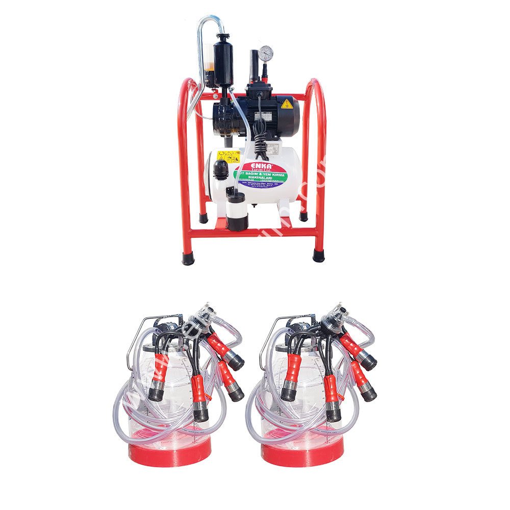 SM 800 çift güğüm çift sağım şeffaf güğümlü sabit tip damlama yağlı süt sağım makinesi, inek için
