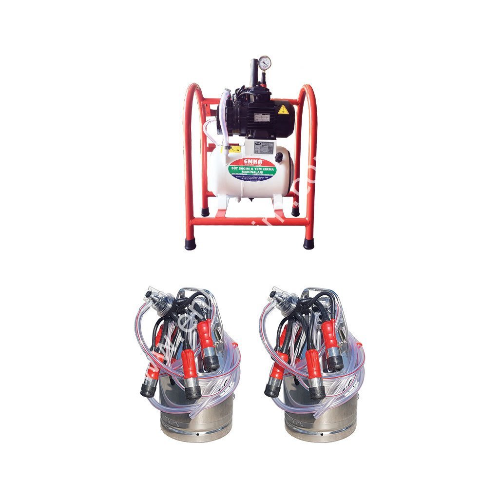 SM 800 çift güğüm çift sağım alüminyum güğümlü sabit tip turbo yağlı süt sağım makinesi, inek için