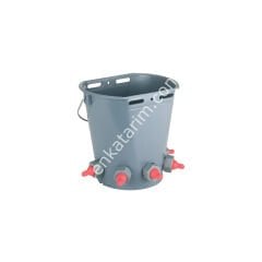 5 emzikli plastik 8 lt skalalı oğlak ve kuzu emzirme kovası