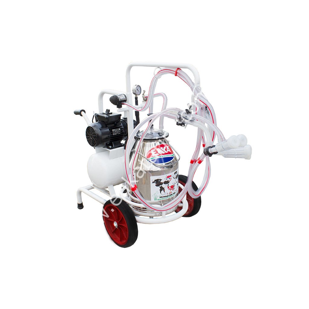 SM 750 KK tek güğüm çift sağım krom güğümlü kuru süt sağım makinesi, keçi için