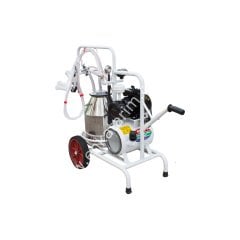 SM 750 KK tek güğüm çift sağım krom güğümlü kuru süt sağım makinesi, keçi için