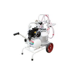 SM 750 KK tek güğüm çift sağım alüminyum güğümlü kuru süt sağım makinesi, keçi için