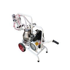 SM 750 KK tek güğüm çift sağım krom güğümlü damlama yağlı süt sağım makinesi, keçi için