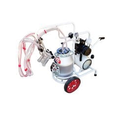 SM 750 KK tek güğüm çift sağım alüminyum güğümlü damlama yağlı süt sağım makinesi, keçi için