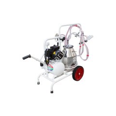 SM 750 KK tek güğüm çift sağım krom güğümlü kuru süt sağım makinesi, koyun için