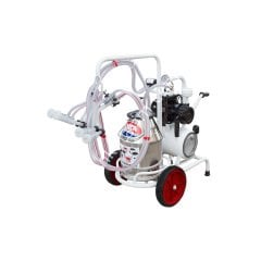 SM 750 KK tek güğüm çift sağım krom güğümlü kuru süt sağım makinesi, koyun için