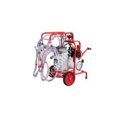 SM 250 KK tek güğüm dört sağım krom güğümlü kuru süt sağım makinesi, keçi için