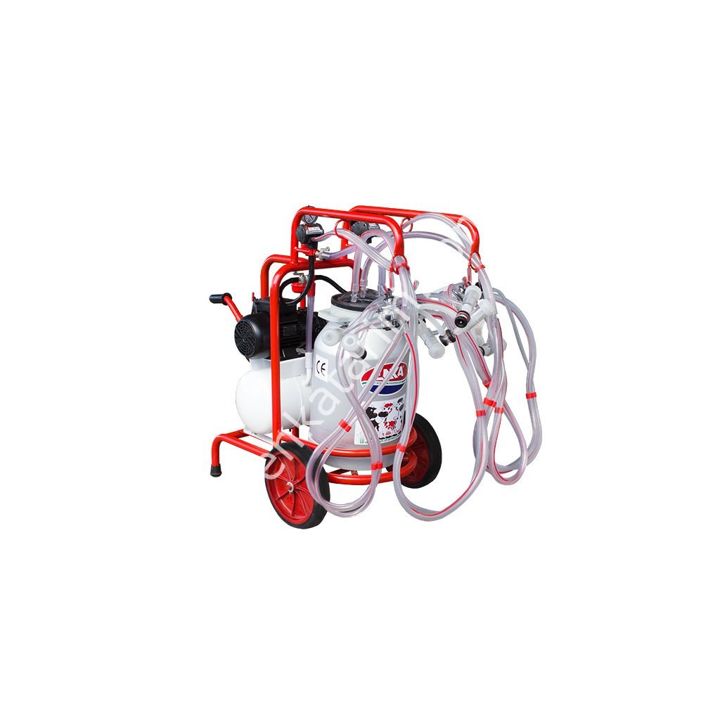 SM 250 KK tek güğüm dört sağım alüminyum güğümlü kuru süt sağım makinesi, keçi için