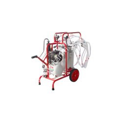 SM 250 KK tek güğüm dört sağım krom güğümlü damlama yağlı süt sağım makinesi, keçi için