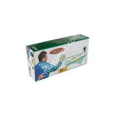 VETtop omuz ve göğüs korumalı veteriner eldiveni, 120 cm, 50 adet