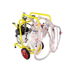 SM 250 KK tek güğüm dört sağım alüminyum güğümlü turbo yağlı süt sağım makinesi, keçi için