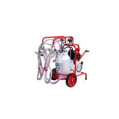 SM 250 KK tek güğüm dört sağım alüminyum güğümlü kuru süt sağım makinesi, koyun için