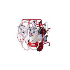 SM 250 KK tek güğüm dört sağım krom güğümlü damlama yağlı süt sağım makinesi, koyun için