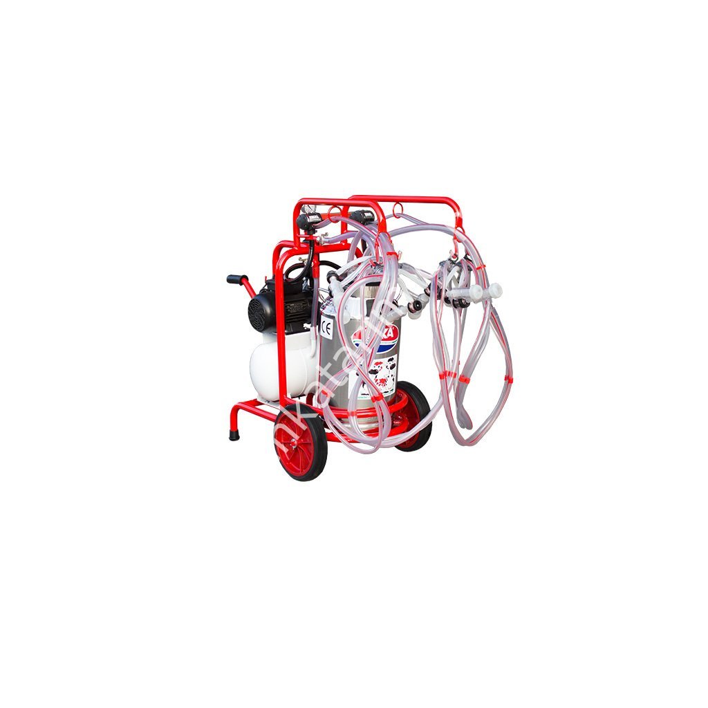 SM 250 KK tek güğüm dört sağım krom güğümlü damlama yağlı süt sağım makinesi, koyun için