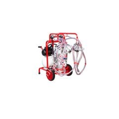 SM 250 KK tek güğüm dört sağım krom güğümlü damlama yağlı süt sağım makinesi, koyun için