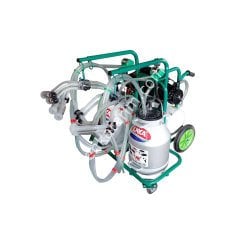 SM 600 KK çift güğüm dört sağım alüminyum güğümlü benzin motorlu kuru süt sağım makinesi, koyun için