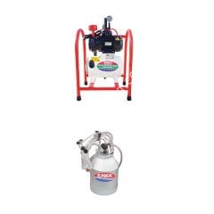 SM 850 KK tek güğüm çift sağım alüminyum güğümlü kuru süt sağım makinesi, keçi için