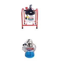 SM 850 KK tek güğüm çift sağım şeffaf güğümlü kuru süt sağım makinesi, keçi için