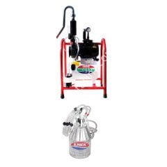 SM 850 KK tek güğüm çift sağım krom güğümlü damlama yağlı süt sağım makinesi, keçi için