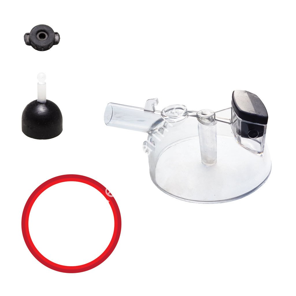 Malzemeli şeffaf kapak, 340 ccm inek pençesi için