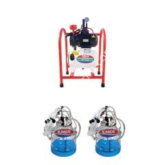 SM 800 KK çift güğüm dört sağım şeffaf güğümlü kuru süt sağım makinesi, keçi için