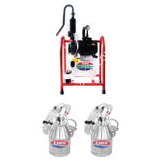 SM 800 KK çift güğüm dört sağım krom güğümlü damlama yağlı süt sağım makinesi, keçi için