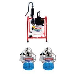 SM 800 KK çift güğüm dört sağım şeffaf güğümlü damlama yağlı süt sağım makinesi, keçi için