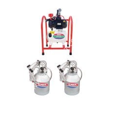 SM 800 KK çift güğüm dört sağım alüminyum güğümlü kuru süt sağım makinesi, koyun için