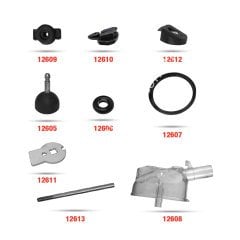 Malzemeli şeffaf kapak, 300 ccm Westfalia tip krom pençe için